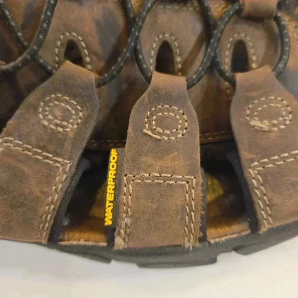 Keen Daytona Mens Leather Waterproof Open Toe Hiking Sandals Brown Size 12 - Picture 7 of 10